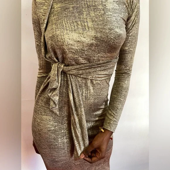 green emerald velvet dress Vivienne Westwood Gold Draped Dress – Treasures of NYC